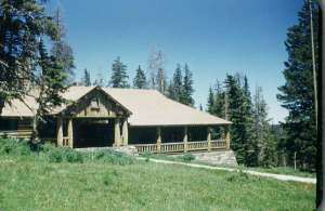 Cedar Breaks Lodge. The dining room is on the right.